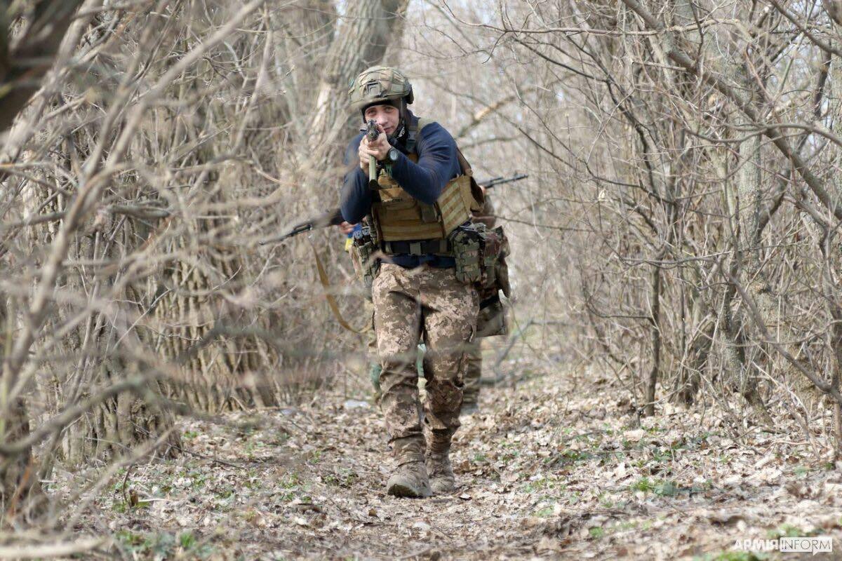 Тренировка морской пехоты ВСУ