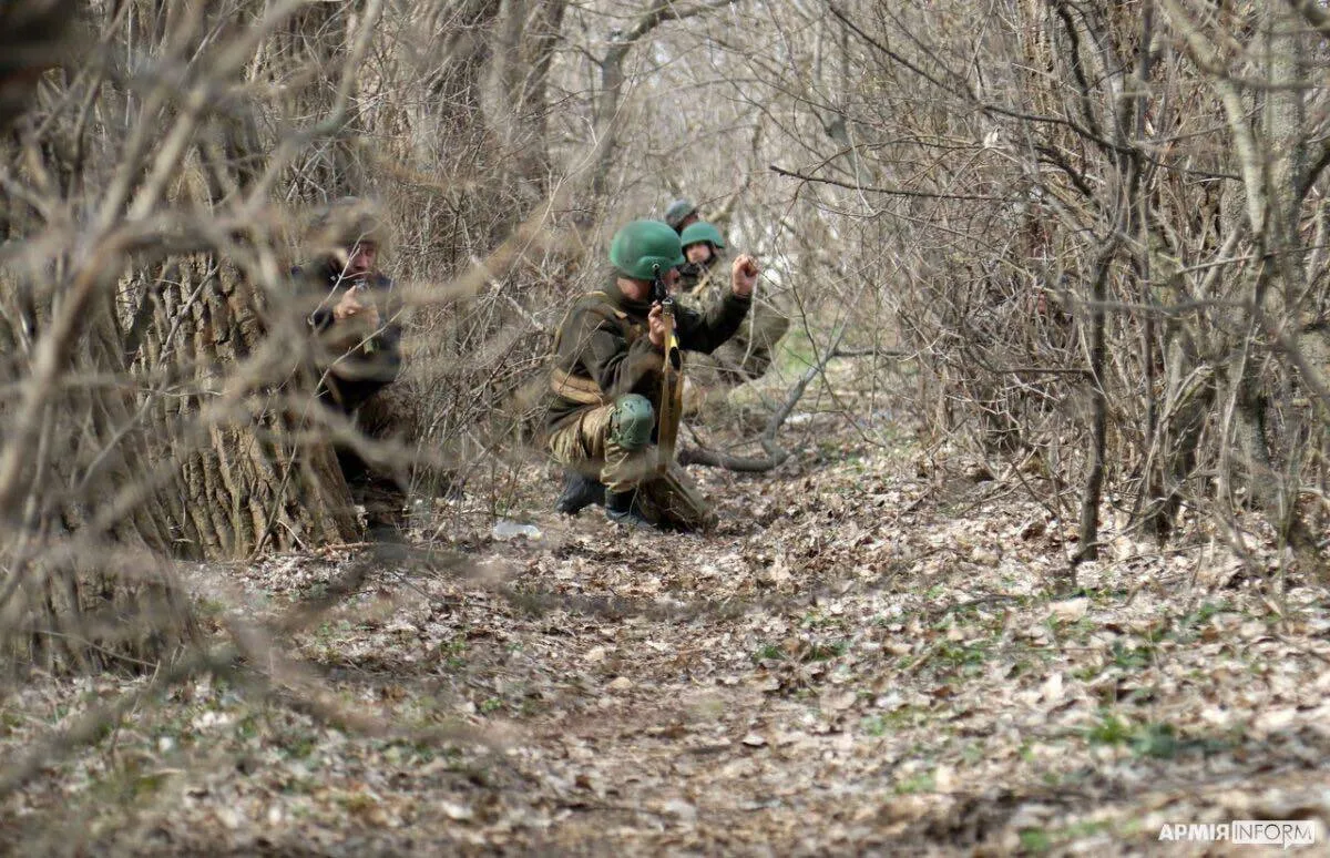 Тренировка морской пехоты ВСУ