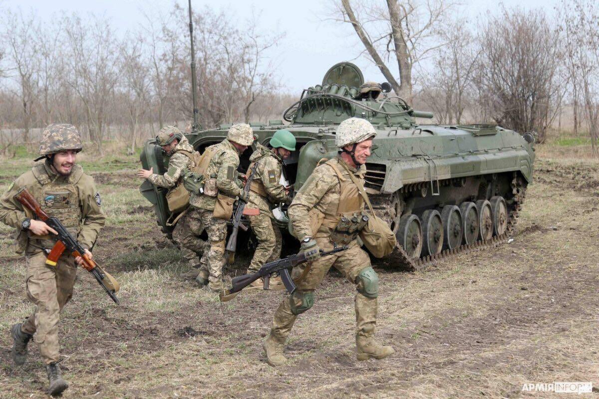 Тренировка морской пехоты ВСУ