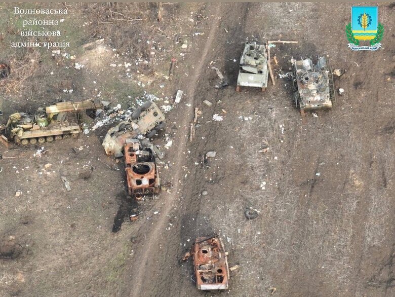 Розбита ворожа техніка в районі Вугледару 04