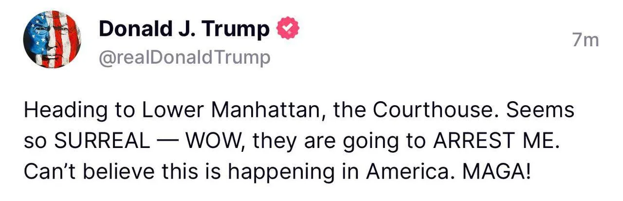 Дональда Трампа заарештували, він чекає на пред’явлення звинувачення – CNN