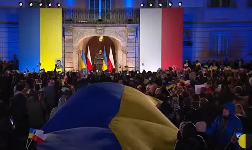 Дуда и Зеленский обратились к полякам и украинцам с общей речью: никогда больше Москва нас не разлучит. Видео dqxikeidqxidqrant