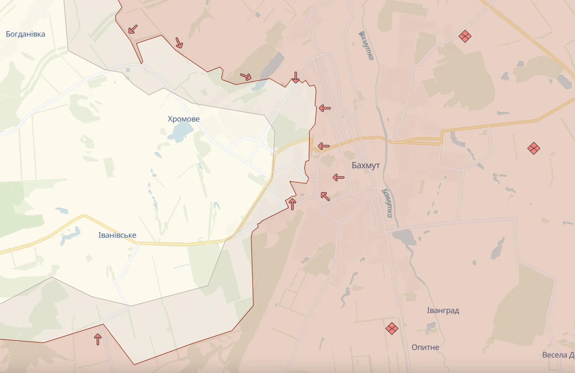 Українські прикордонники відбили чотири штурми РФ у Бахмуті: окупантів закидали гранатами