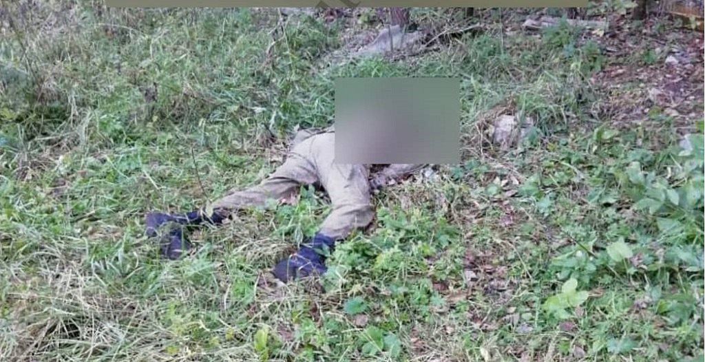 Труп русского военного с отрезанной головой. 2018 год