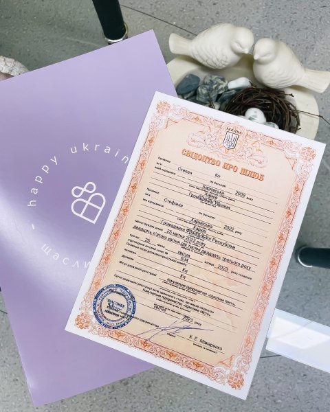 кот степан, свидетельство о браке