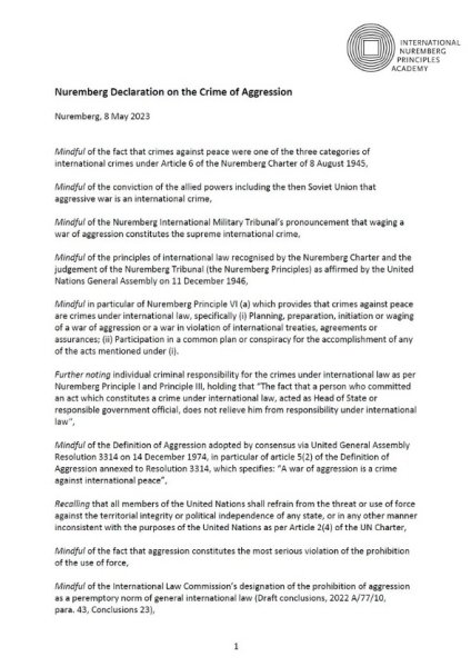 Nuremberg Academy/Twitter Нюрнбергская декларация dqxikeidqxidqrant