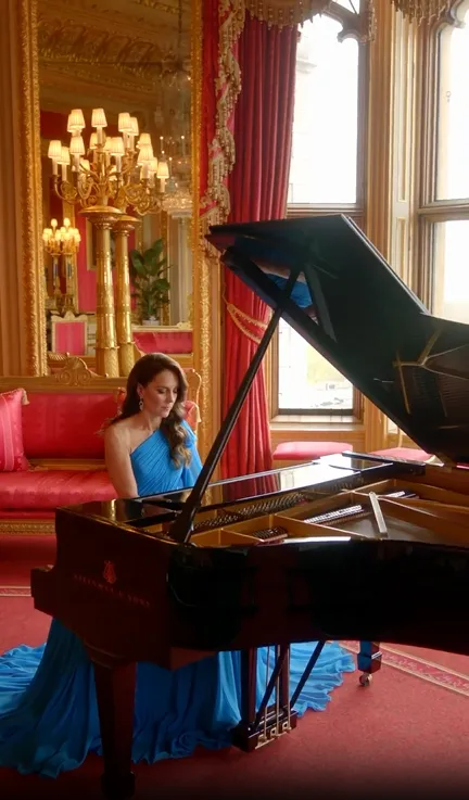 Кейт Миддлтон показала, как снималась для открытия Евровидения-2023 под "Стефанию". Видео dqxikeidqxieeant