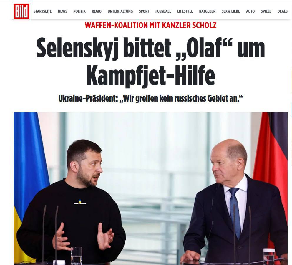 Зеленский попытался убедить Германию в поставках самолетов dqxikeidqxidqeant