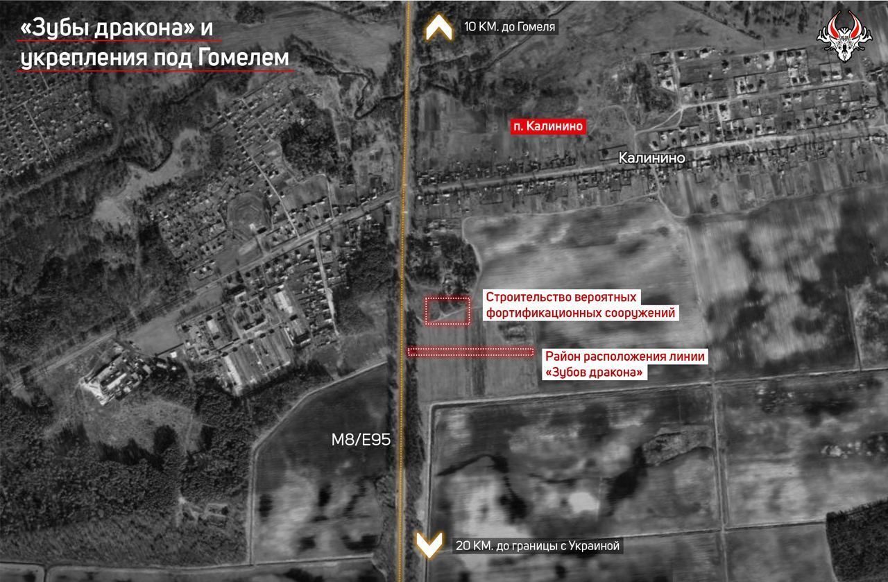 З’явилися "зуби дракона": у Білорусі будують фортифікаційні споруди біля кордону з Україною. Супутникові фото