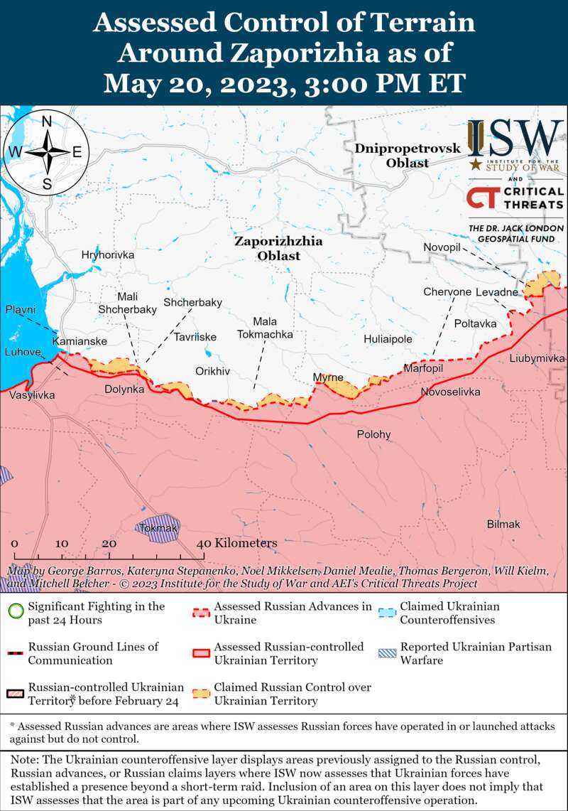 Українські військові проводять рейди на лівому березі Херсонської області: карти боїв ISW