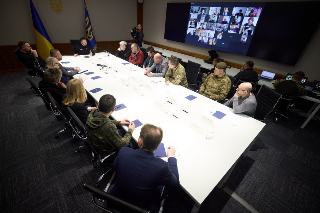 Президент Владимир Зеленский встретился с деятелями культуры и искусства, 9 марта 2023