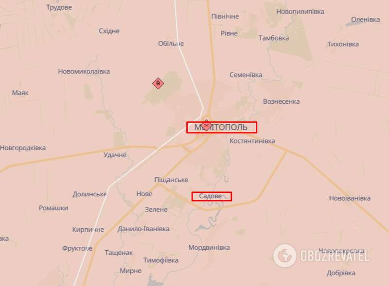 Населені пункти Мелітополь та Садове dqxikeidqxidqrant