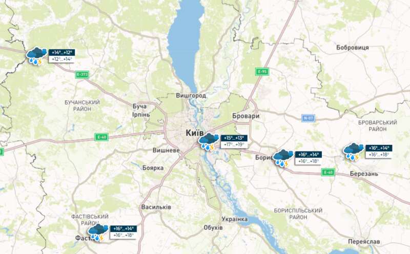 Сильні дощі та град: синоптики попередили про погіршення погоди dqxikeidqxidqeant