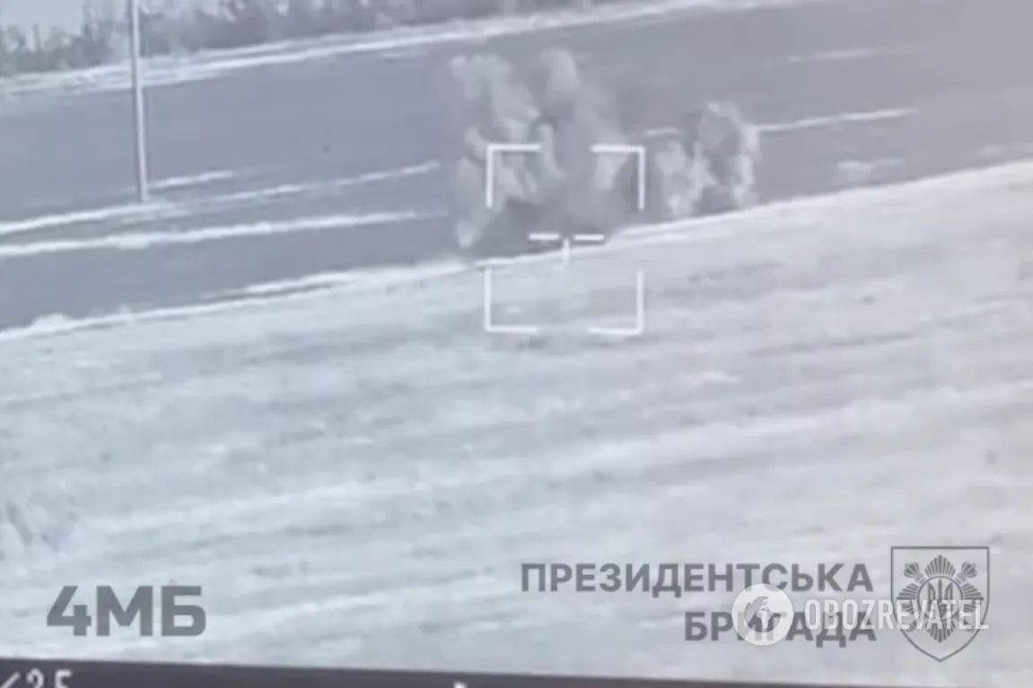 Уничтожение российской бронированной машины пехоты