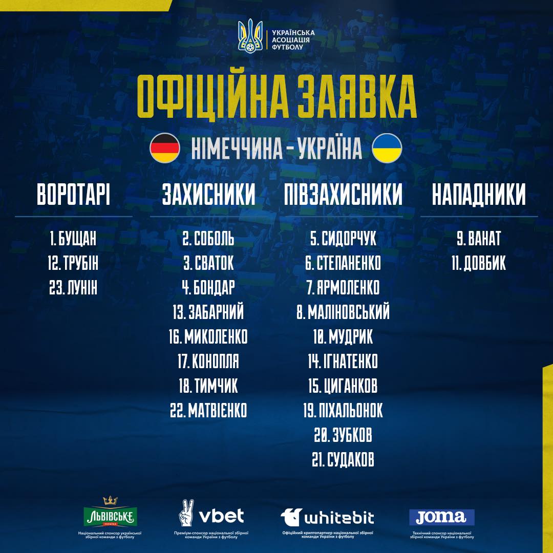 Германия – Украина: Ребров отказался от лидера "Динамо" на контрольный матч dqxikeidqxidqeant