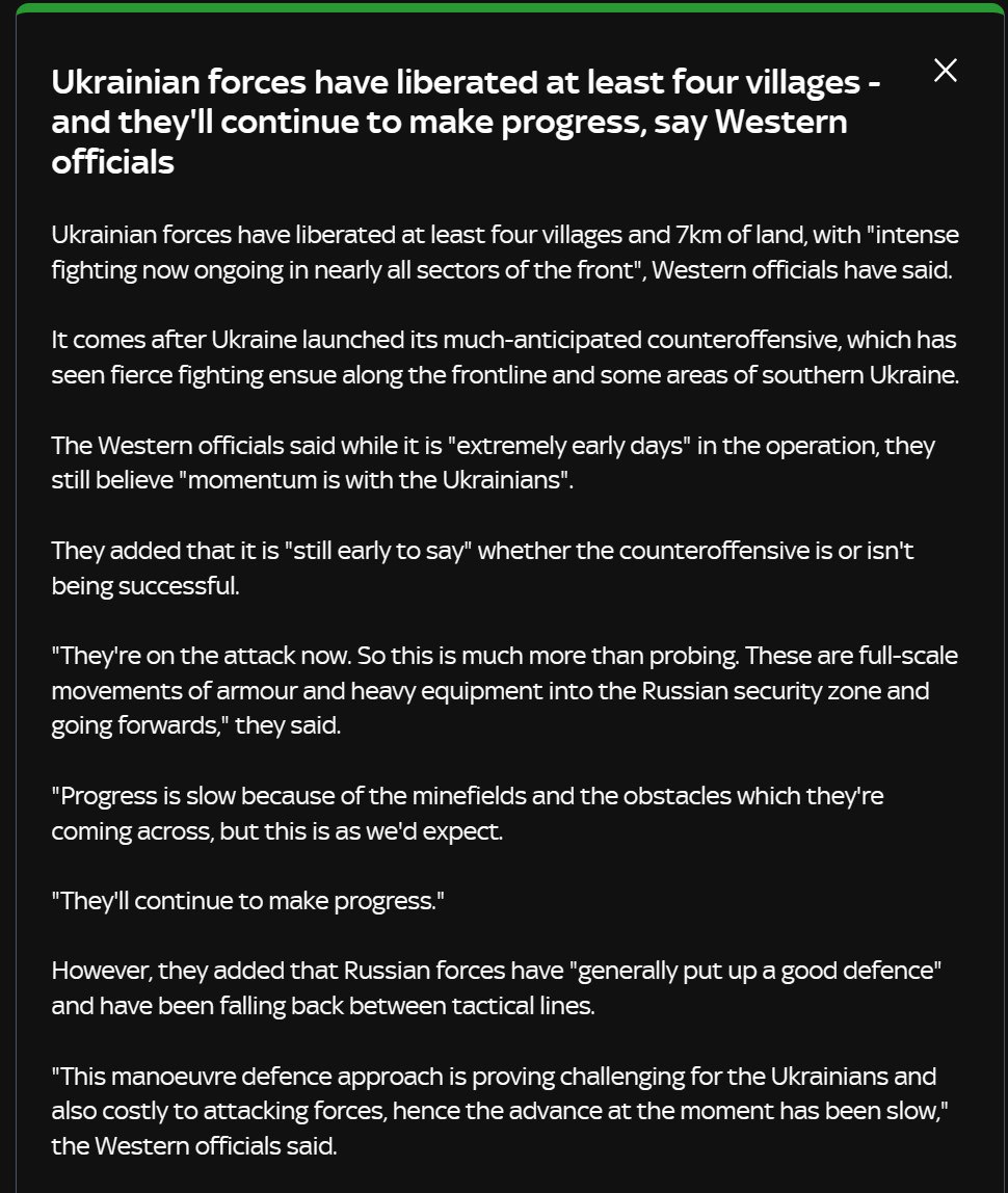 Наступление ВСУ идет медленно из-за минных полей и действий РФ в обороне dqxikeidqxidqeant