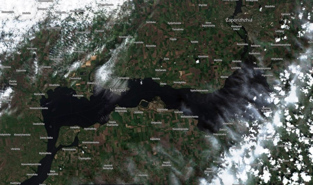 Каховское водохранилище 21 мая 2023, фото dqxikeidqxidqrant