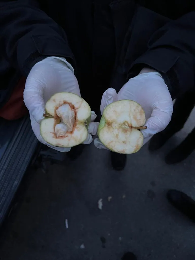 В Киеве будут судить мужчину, который прятал кокаин в яблоках. Фото