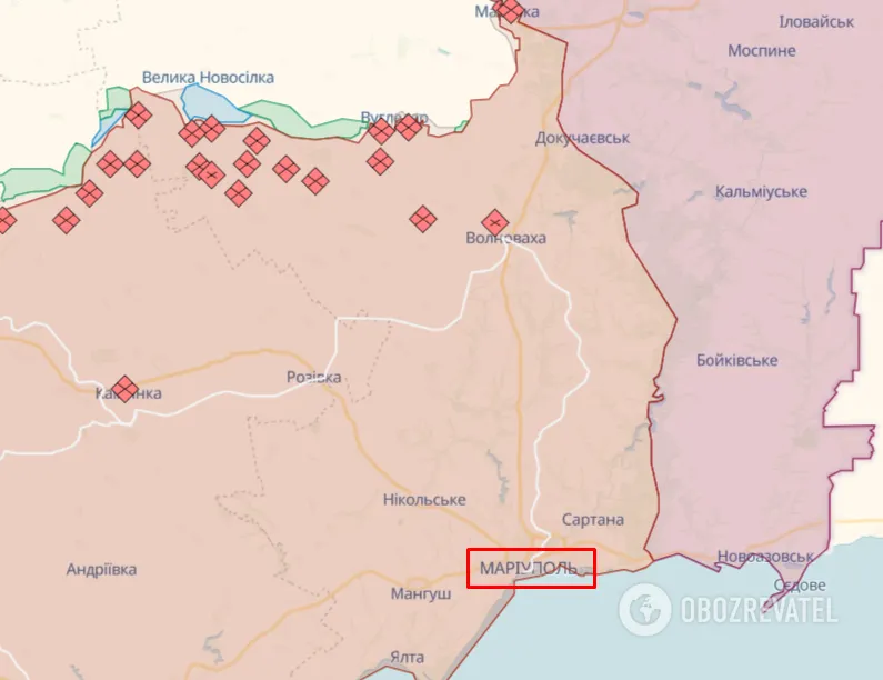 Маріуполь на карті dqxikeidqxidqrant