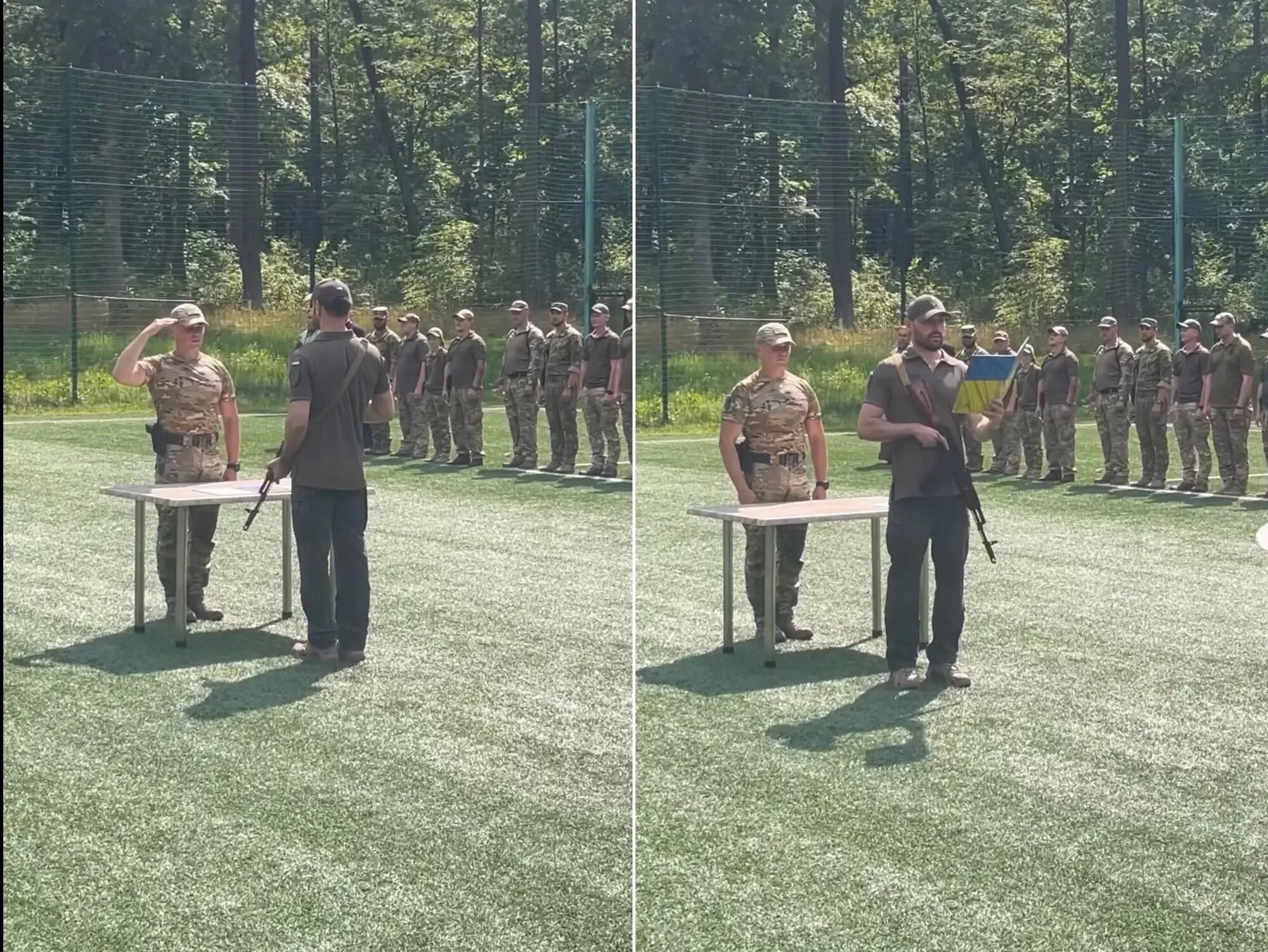 Виталий Козловский принял присягу перед тем, как отправиться на фронт: видео растрогало фанов dqxikeidqxidqeant