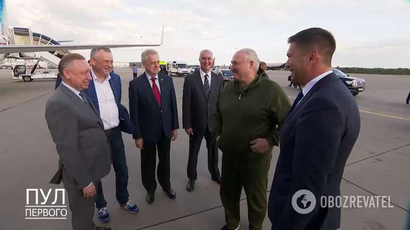 Встреча беларусского самопровозглашенного лидера в России