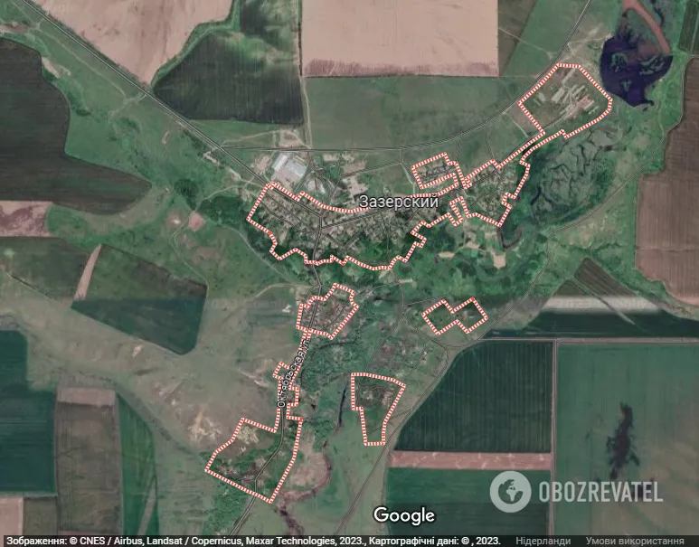 Населений пункт Зазерський у Ростовській області РФ