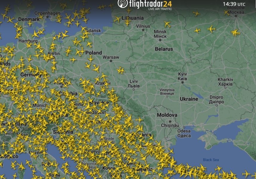 Війна в Україні — Flightradar24
