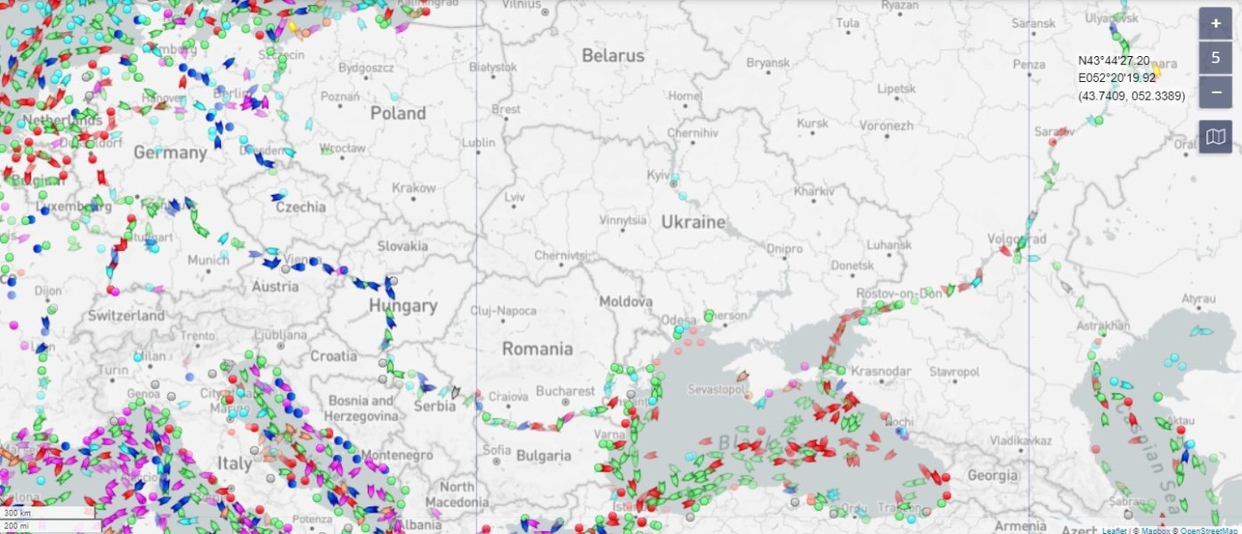 Війна в Україні — Marinetraffic