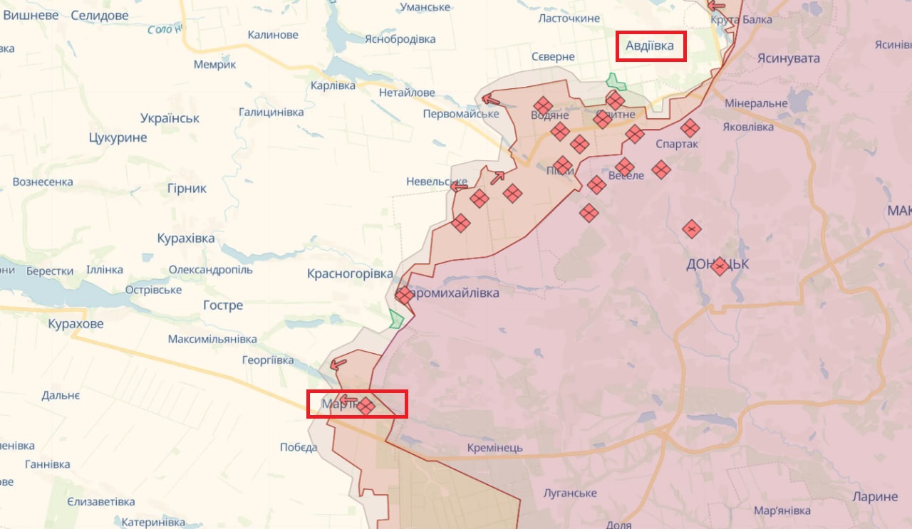 Войска РФ пытаются наступать у Марьинки и Авдеевки. Какая ситуация на фронте dqxikeidqxidqrant