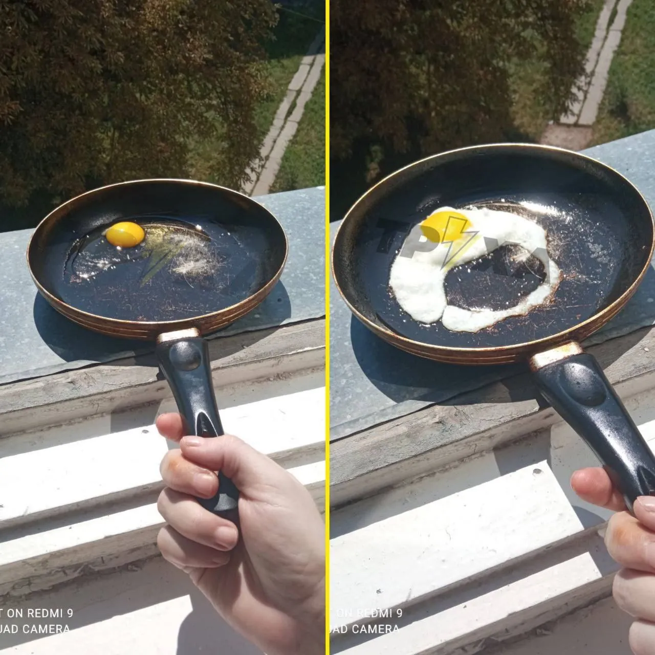 Термометры зашкаливают: украинцы жалуются на жару +50 и жарят яичницу на подоконнике. Фото