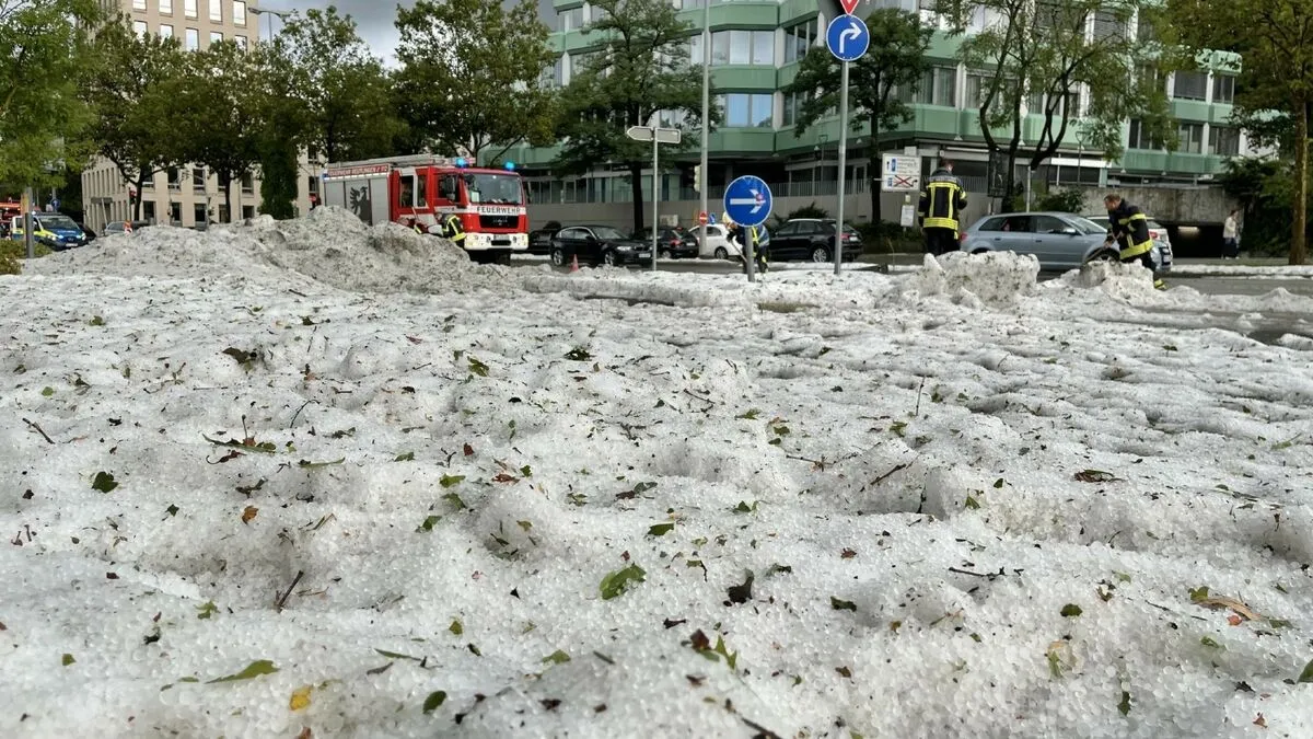 У Німеччині випало до 30 см граду: довелося задіяти снігоприбиральну техніку. Фото і відео