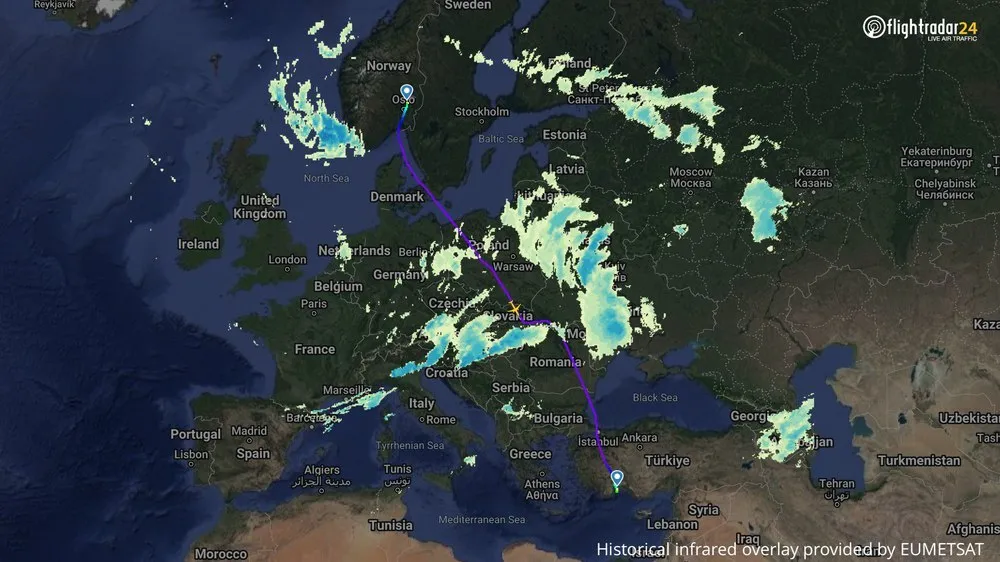Самолет из Норвегии случайно залетел в закрытую зону над Украиной dqxikeidqxiqrkant