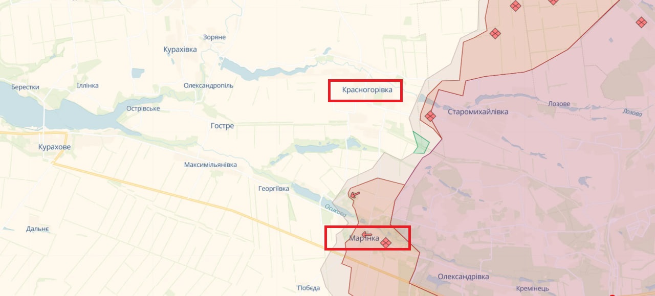 Украинские войска продвигаются в направлении Урожайного, - Генштаб