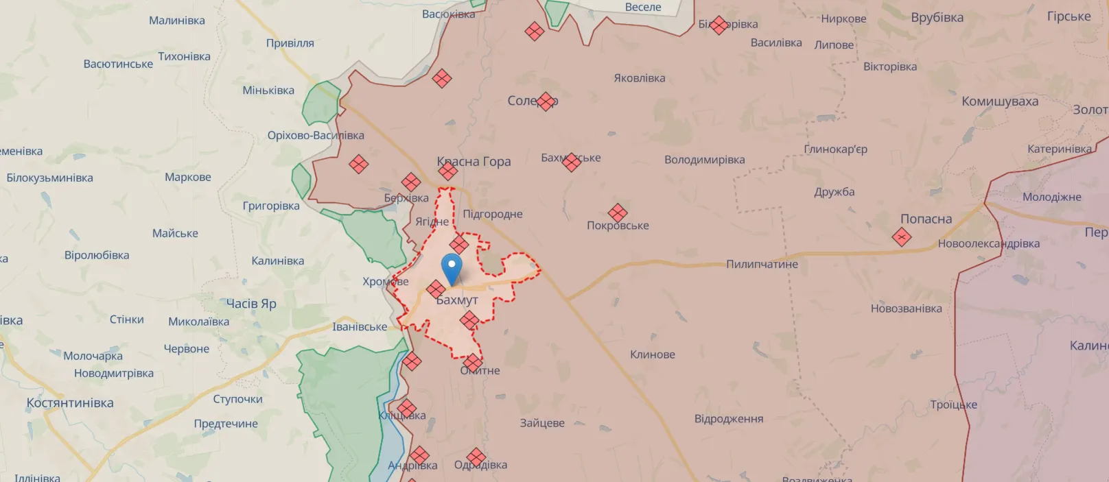 Війська РФ стягують сили на Бахмутський напрямок з півночі та півдня України: що відбувається. Карта dqxikeidqxitkant