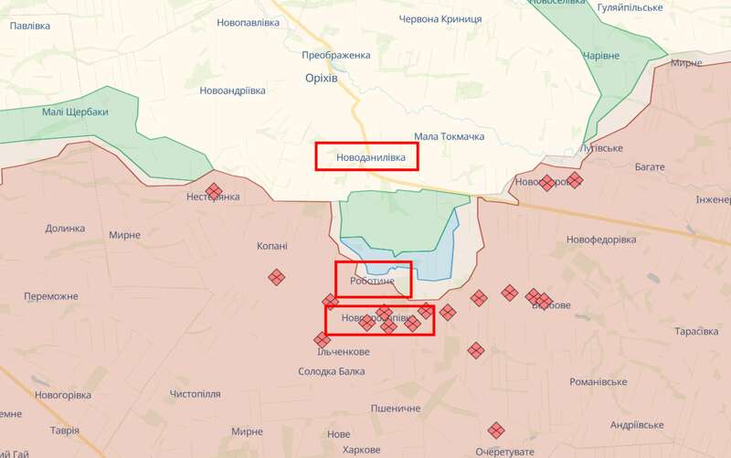 ВСУ продвигаются по Мелитопольскому направлению и сдерживают наступление врага на востоке dqxikeidqxidqeant