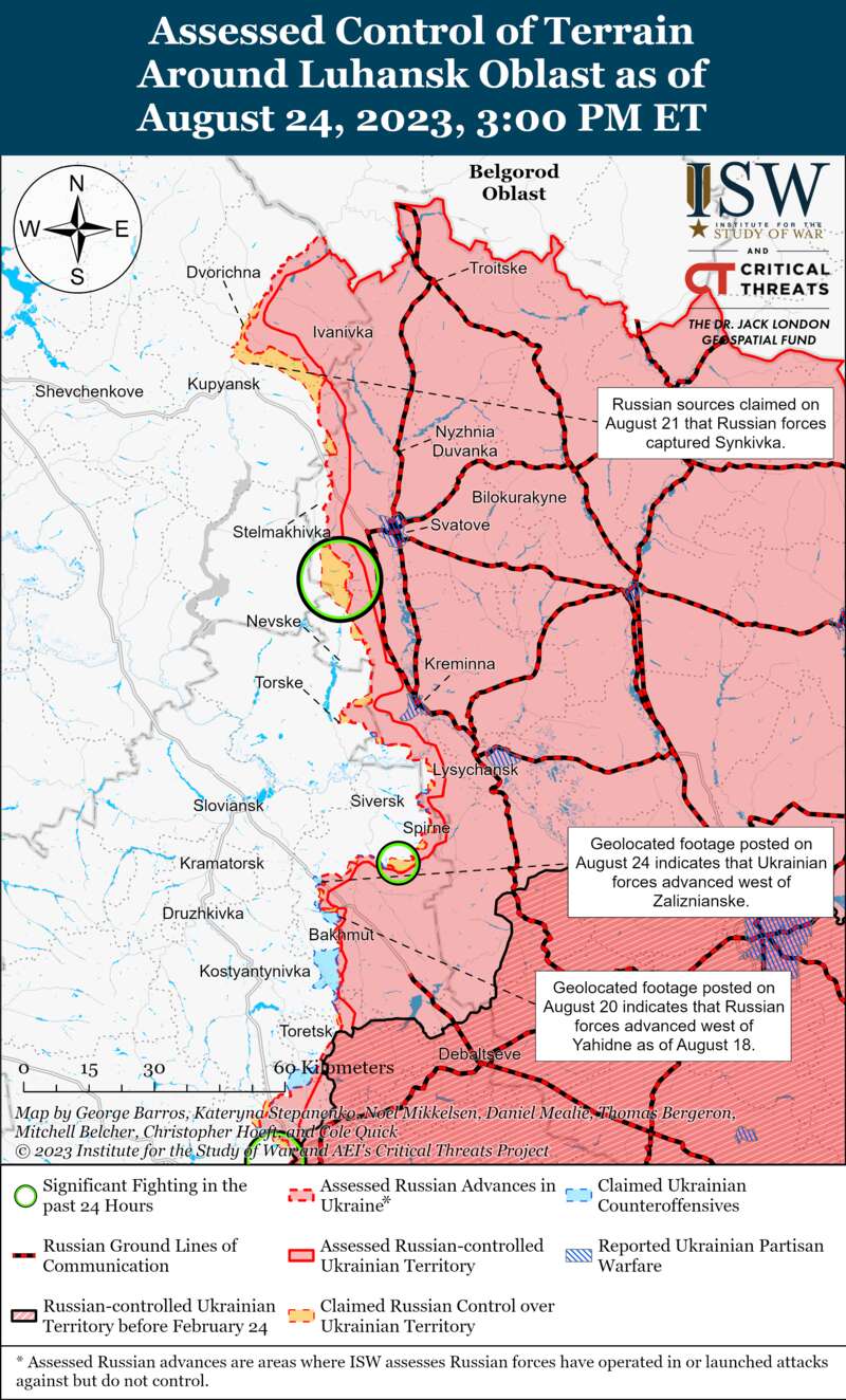 ЗСУ просунулися в районі Бахмута та захопили російські позиції: карти боїв ISW dqxikeidqxidqrant