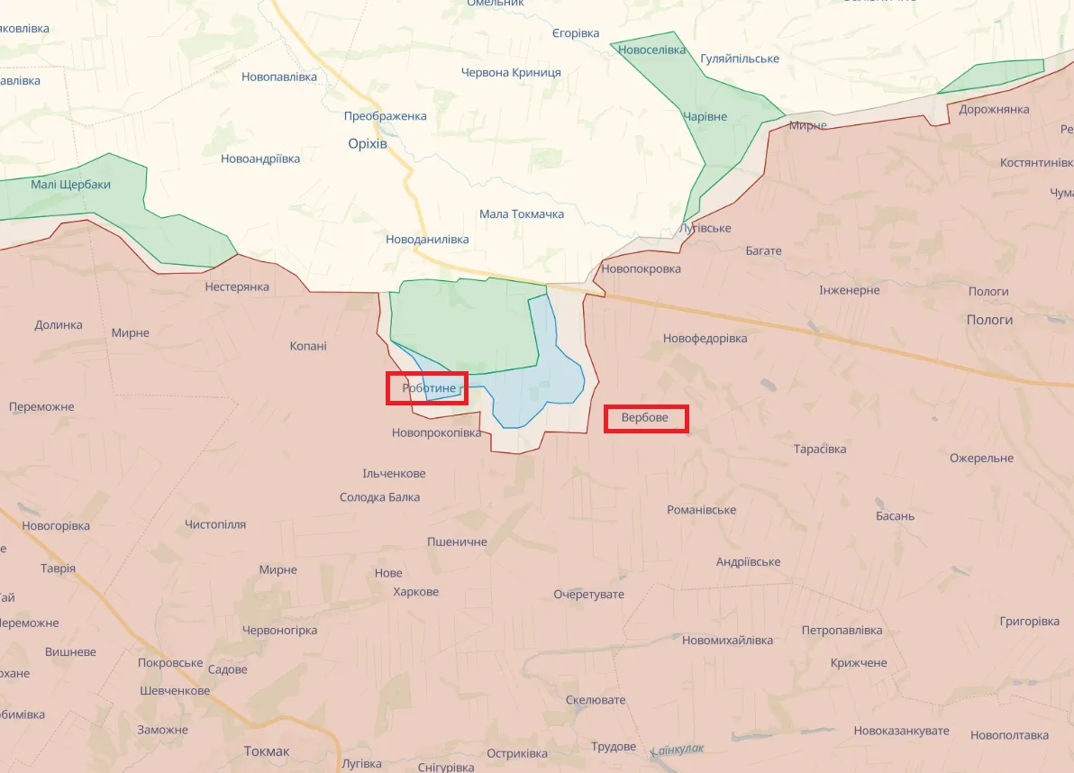 ВСУ преуспели южнее Роботиного и западнее Вербового – Генштаб dqxikeidqxidqrant