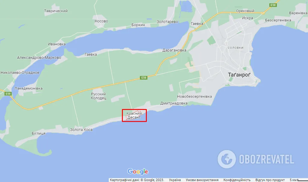 Червоний Десант (РФ) на карті