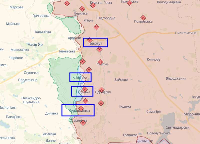 Українські бійці вибивають окупантів біля Бахмута та зупинили росіян на півдні dqxikeidqxidqrant