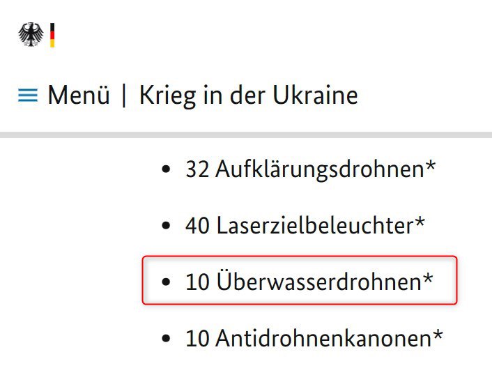 ФРГ может передать Украине надводные дроны dqxikeidqxidqeant