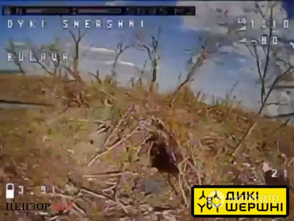 Блиндаж ВС РФ. Кадр снятый FPV-дроном Сил обороны перед взрывом dqxikeidqxidqrant