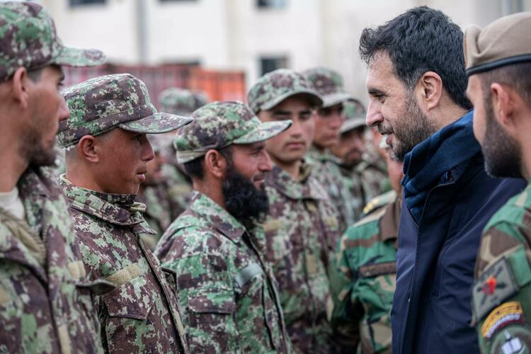 Afghan Defense Minister Asadullah Khalid     trainees dqxikeidqxiqrqant