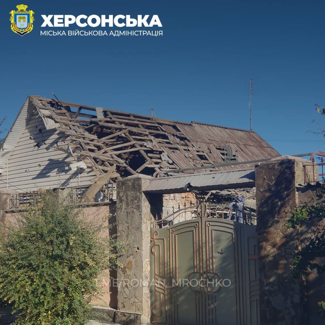 15 жовтня ворог кілька разів атакував Херсон