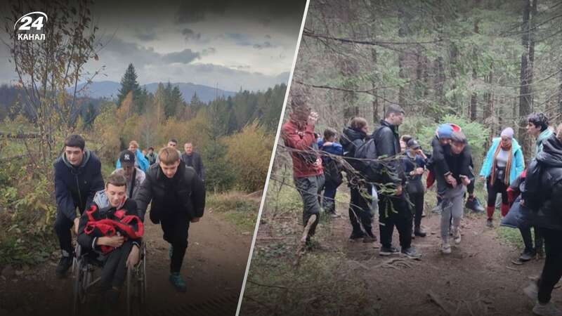 Старшокласники з Волині винесли однокласника на гору в Карпатах dqxikeidqxidqeant