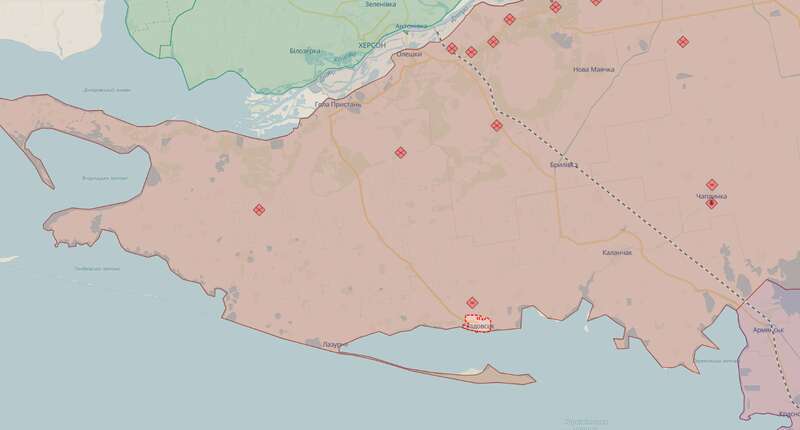 В оккупированном Скадовске раздались взрывы: часть города осталась без электричества. Видео dqxikeidqxidqeant