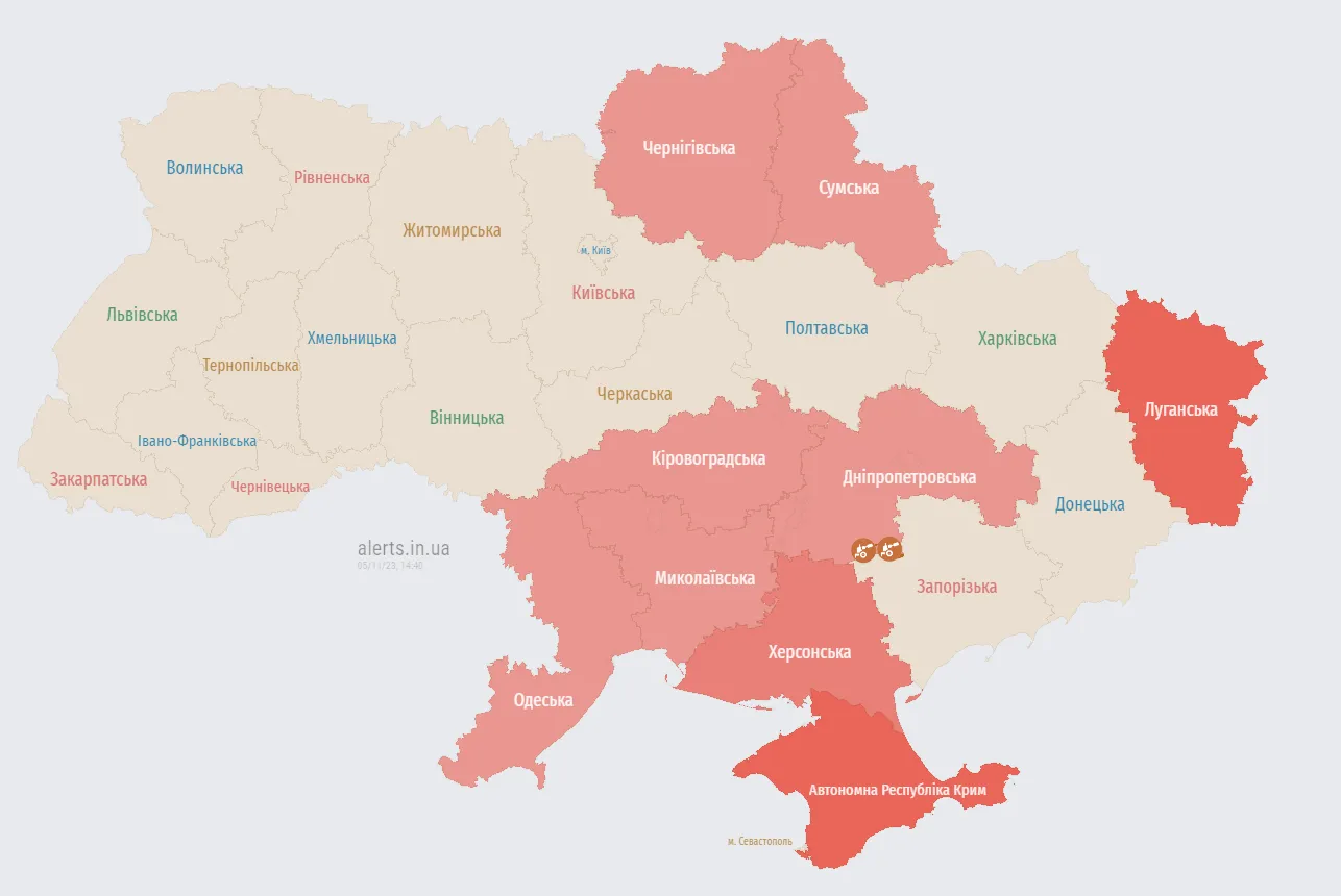 У низці областей України оголошено повітряну тривогу: є ракетна загроза dqxikeidqxidqrant