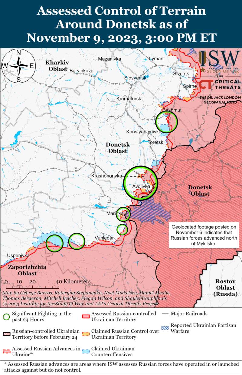 Українські війська продовжують наступальні операції на Мелітопольському напрямку: карти ISW