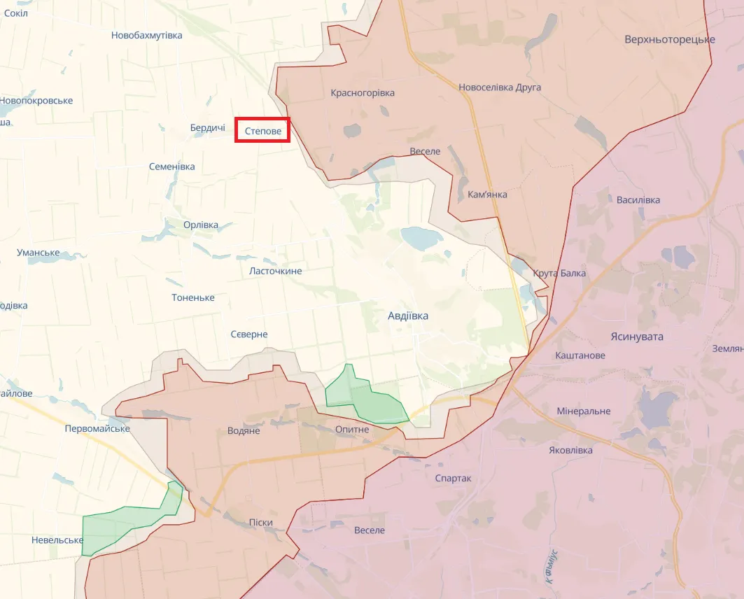 Окупанти РФ не увійшли до Степового біля Авдіївки, тривають бої, – військовослужбовець ЗСУ dqxikeidqxiqqdant
