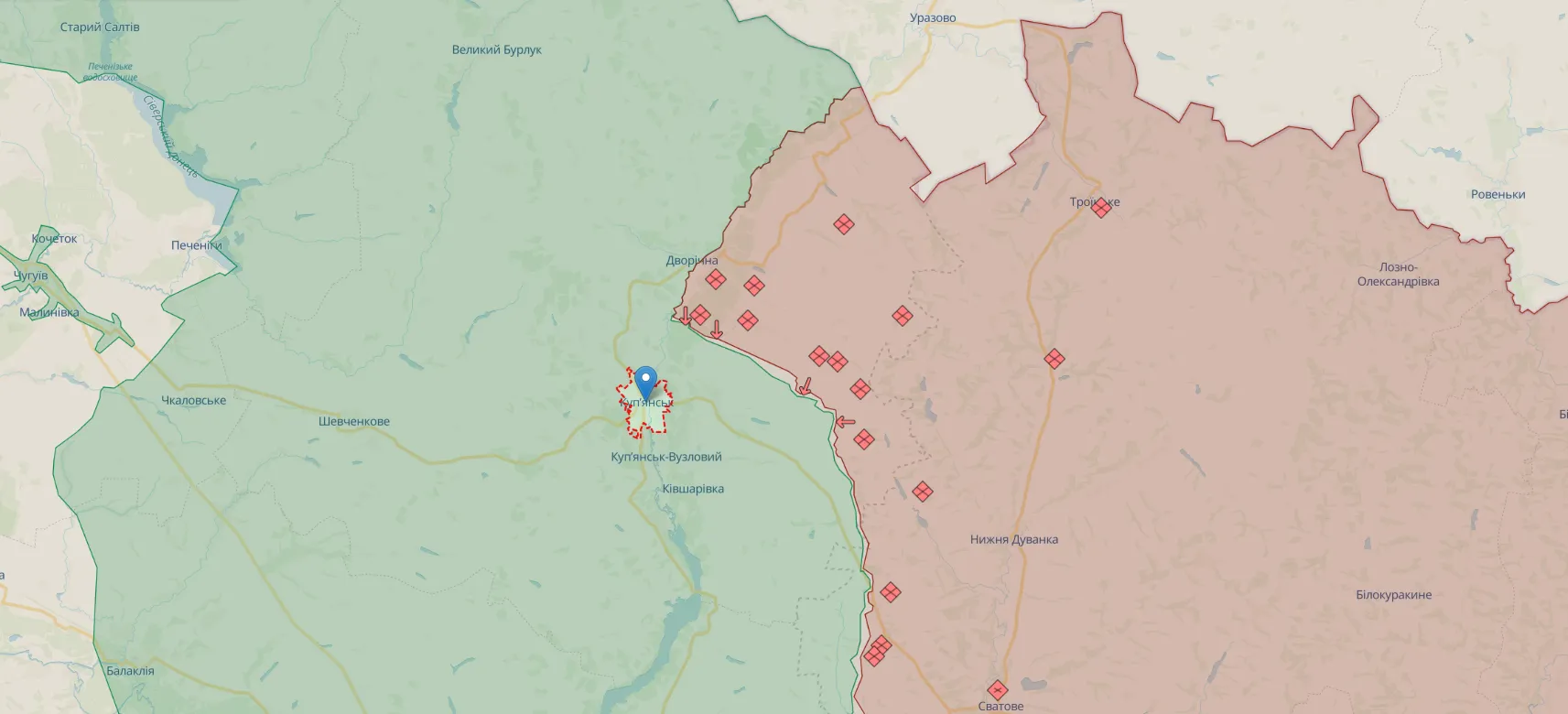 Окупанти мріють знову захопити Куп’янськ: зафіксовано понад 800 нових обстрілів dqxikeidqxiqqdant