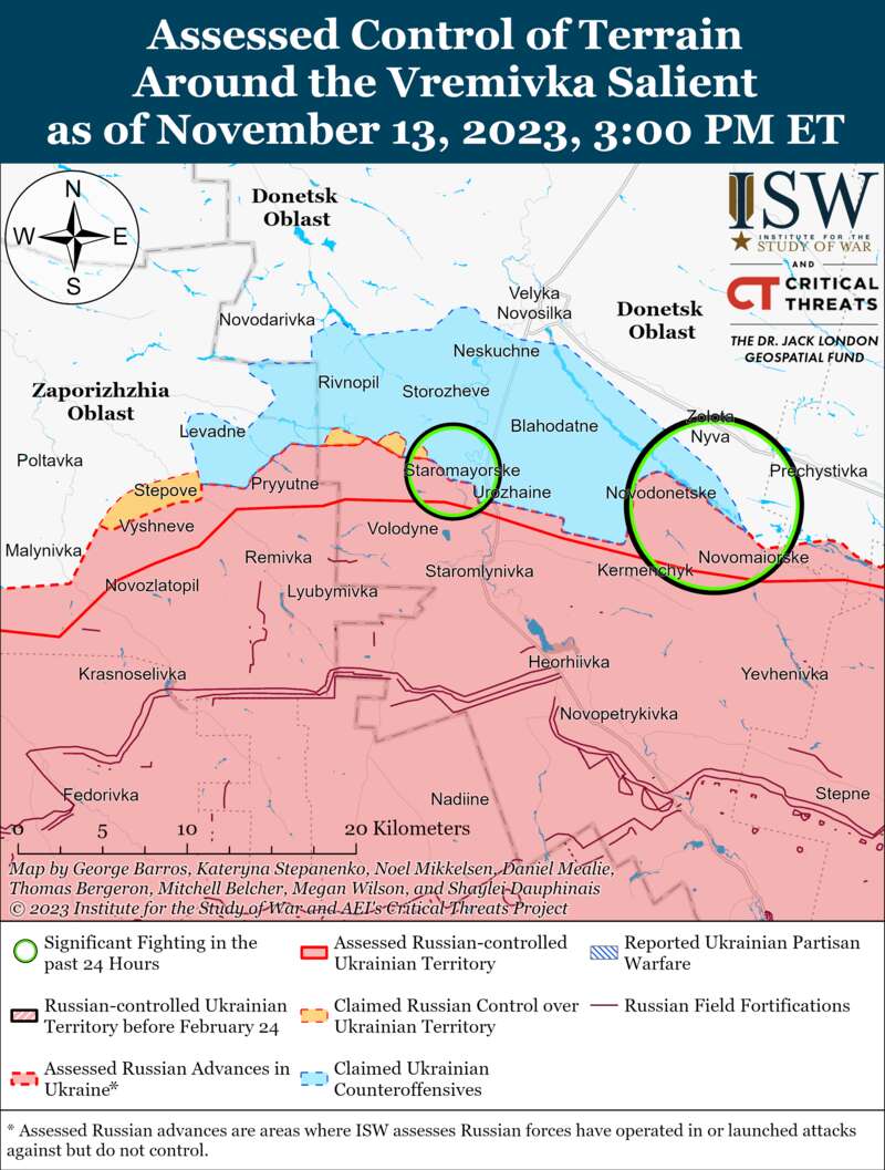ЗСУ продовжують наступальні операції на Мелітопольському напрямку: карти ISW